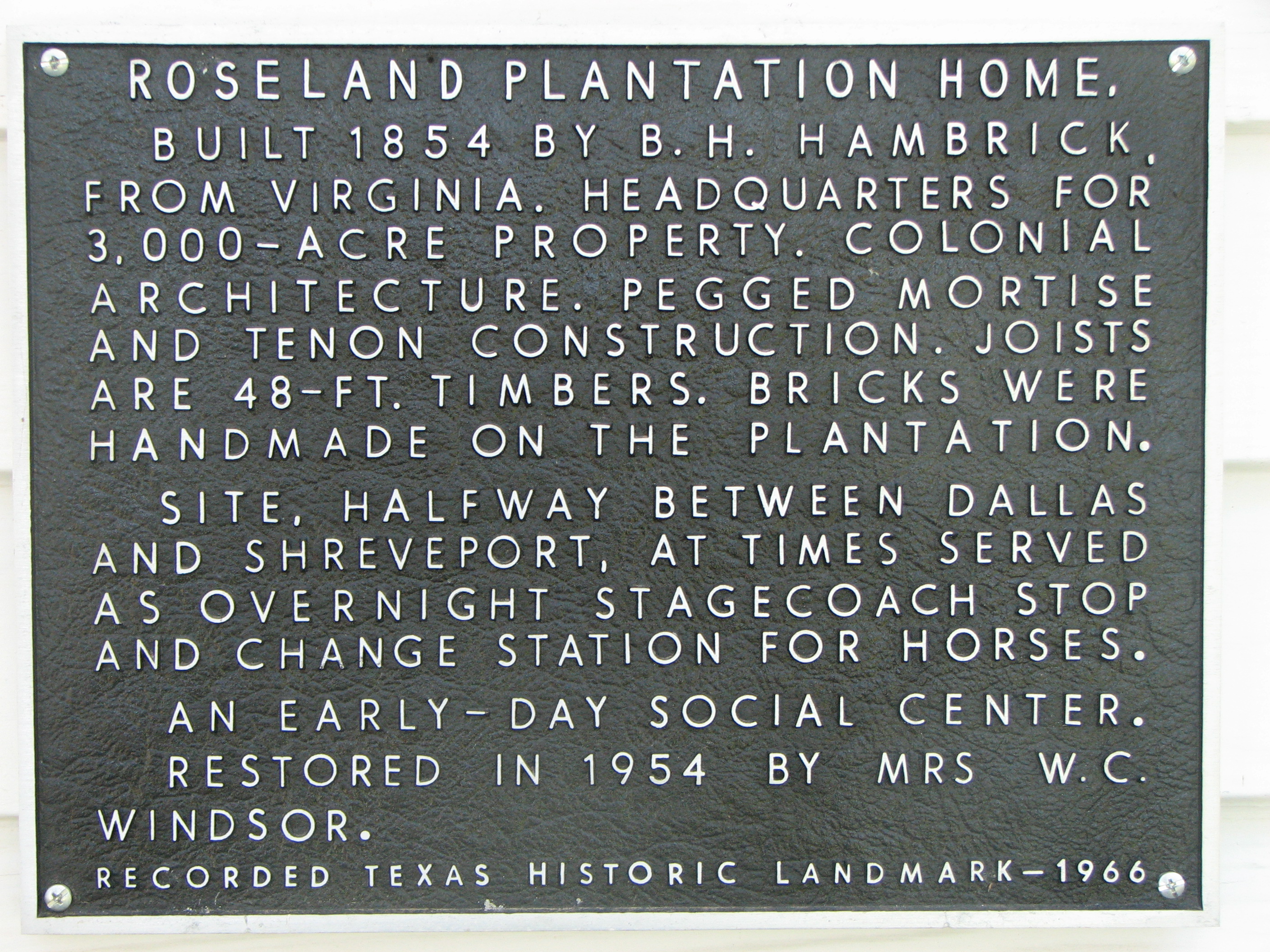 roseland-plaque